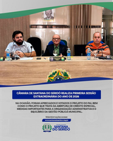 Câmara de Santana do Seridó realiza primeira Sessão Extraordinária do ano de 2026
